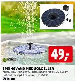 jem & fix Springvand med solceller tilbud