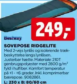 jem & fix Sovepose Ridgelite tilbud