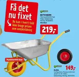 jem & fix Metaltrillebør med punkterfrit hjul tilbud