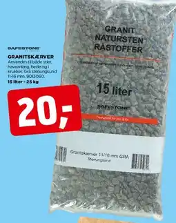 jem & fix Granitskærver / granit natursten, 15 liter tilbud