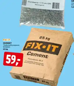 jem & fix FIX·IT Cement, 25 kg tilbud