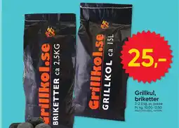 BigDollar Grillkul, briketter tilbud