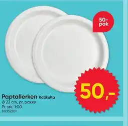 BigDollar Paptallerken Kotikulta tilbud