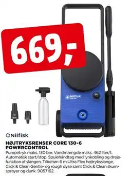 jem & fix HØJTRYKSRENSER CORE 130-6 POWERCONTROL tilbud