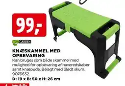 jem & fix KNÆSKAMMEL MED OPBEVARING tilbud