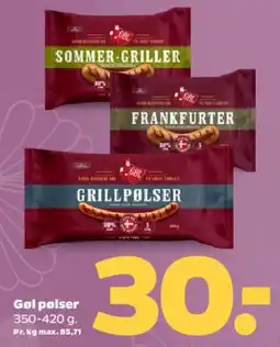 Netto Pølser - forskellige typer tilbud