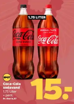 Netto Coca-Cola sodavand 1,75 liter tilbud