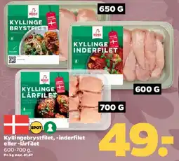 Netto Kyllingebrystfilet / inderfilet / lårfilet tilbud