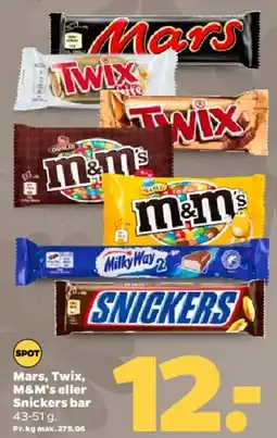 Netto Mars, Twix, M&M's eller Snickers tilbud