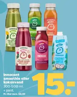 Netto Innocent smoothie / kokosvand tilbud