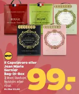 Netto Il Capolavoro eller Jean Marie Garnier Bag-in-Box 3 l tilbud