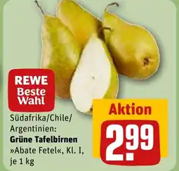 REWE DE Grüne Tafelbirnen tilbud