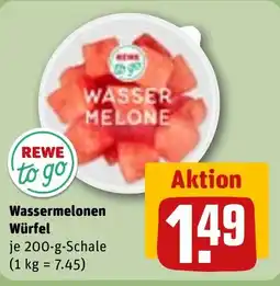REWE DE Wassermelonen Würfel tilbud