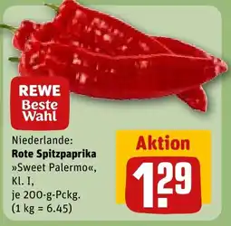 REWE DE Rote Spitzpaprika tilbud