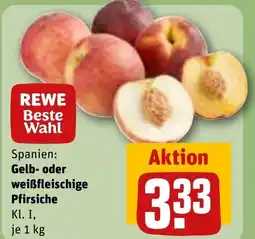 REWE DE Gelb- oder weißfleischige Pfirsiche tilbud