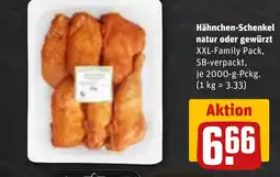 REWE DE Hähnchen-Schenkel natur oder gewürzt tilbud