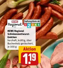 REWE DE REWE Regional Schinkenmettwurst- Endchen tilbud