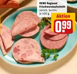 REWE DE REWE Regional Frischwurstaufschnitt tilbud