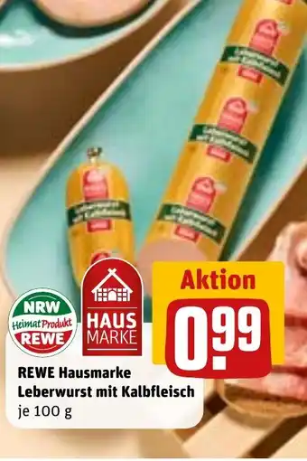 REWE DE REWE Hausmarke Leberwurst mit Kalbfleisch tilbud