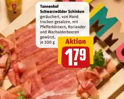 REWE DE Tannenhof Schwarzwälder Schinken tilbud