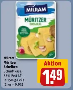REWE DE Milram Müritzer Scheiben tilbud
