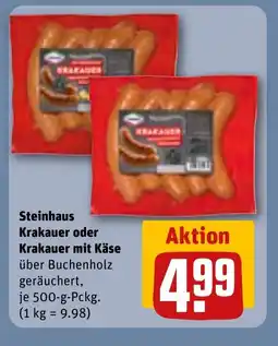REWE DE Steinhaus Krakauer oder Krakauer mit Käse tilbud