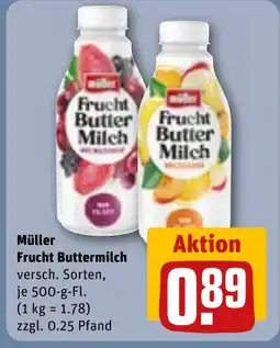 REWE DE Müller Frucht Buttermilch tilbud