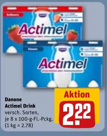 REWE DE Danone Actimel Drink tilbud