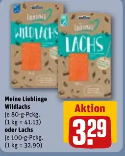 REWE DE Meine Lieblinge Wildlachs oder Lachs tilbud