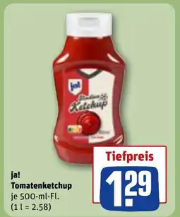 REWE DE Ja! Tomatenketchup tilbud