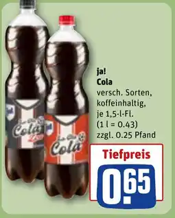 REWE DE Ja! Cola tilbud