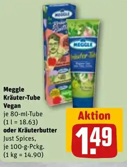REWE DE Meggle Kräuter-Tube Vegan oder Kräuterbutter tilbud