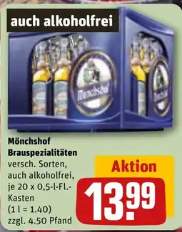 REWE DE Mönchshof Brauspezialitäten tilbud
