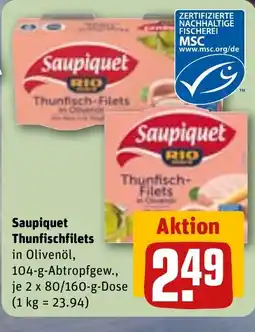 REWE DE Saupiquet Thunfischfilets tilbud