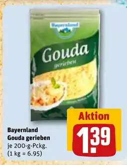 REWE DE Bayernland Gouda gerieben tilbud