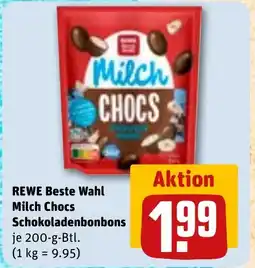 REWE DE REWE Beste Wahl Milch Chocs Schokoladenbonbons tilbud