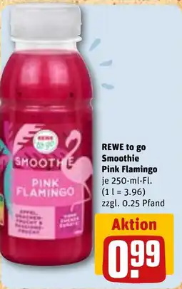 REWE DE REWE to go Smoothie Pink Flamingo tilbud