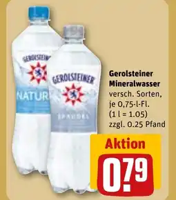 REWE DE Gerolsteiner Mineralwasser tilbud