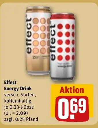 REWE DE Effect Energy Drink tilbud