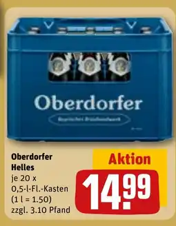 REWE DE Oberdorfer Helles tilbud