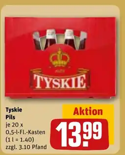 REWE DE Tyskie Pils tilbud