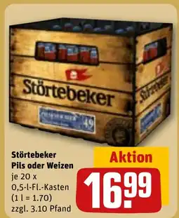 REWE DE Störtebeker Pils oder Weizen tilbud