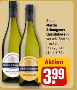 REWE DE Martin Schongauer Qualitätswein tilbud