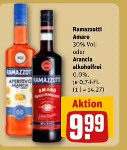 REWE DE Ramazzotti Amaro oder Arancia alkoholfrei tilbud