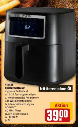 REWE DE VIVESS Heißluftfritteuse tilbud