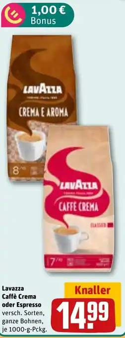 REWE DE Lavazza Caffè Crema oder Espresso tilbud
