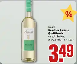 REWE DE Moselland Akzente Qualitätswein tilbud