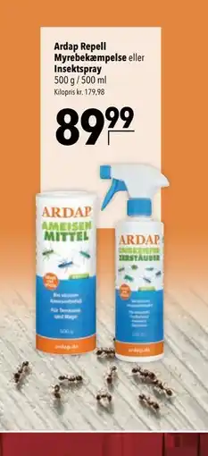 Citti Ardap Repell Myrebekæmpelse eller Insektspray tilbud