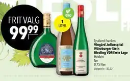 Citti Vingård Juliusspital Würzburger Stein Riesling VDP.Erste Lage tilbud