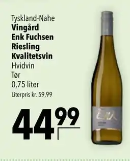 Citti Vingård Enk Fuchsen Riesling Kvalitetsvin tilbud